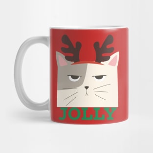 Jolly Christmas Cat Mug